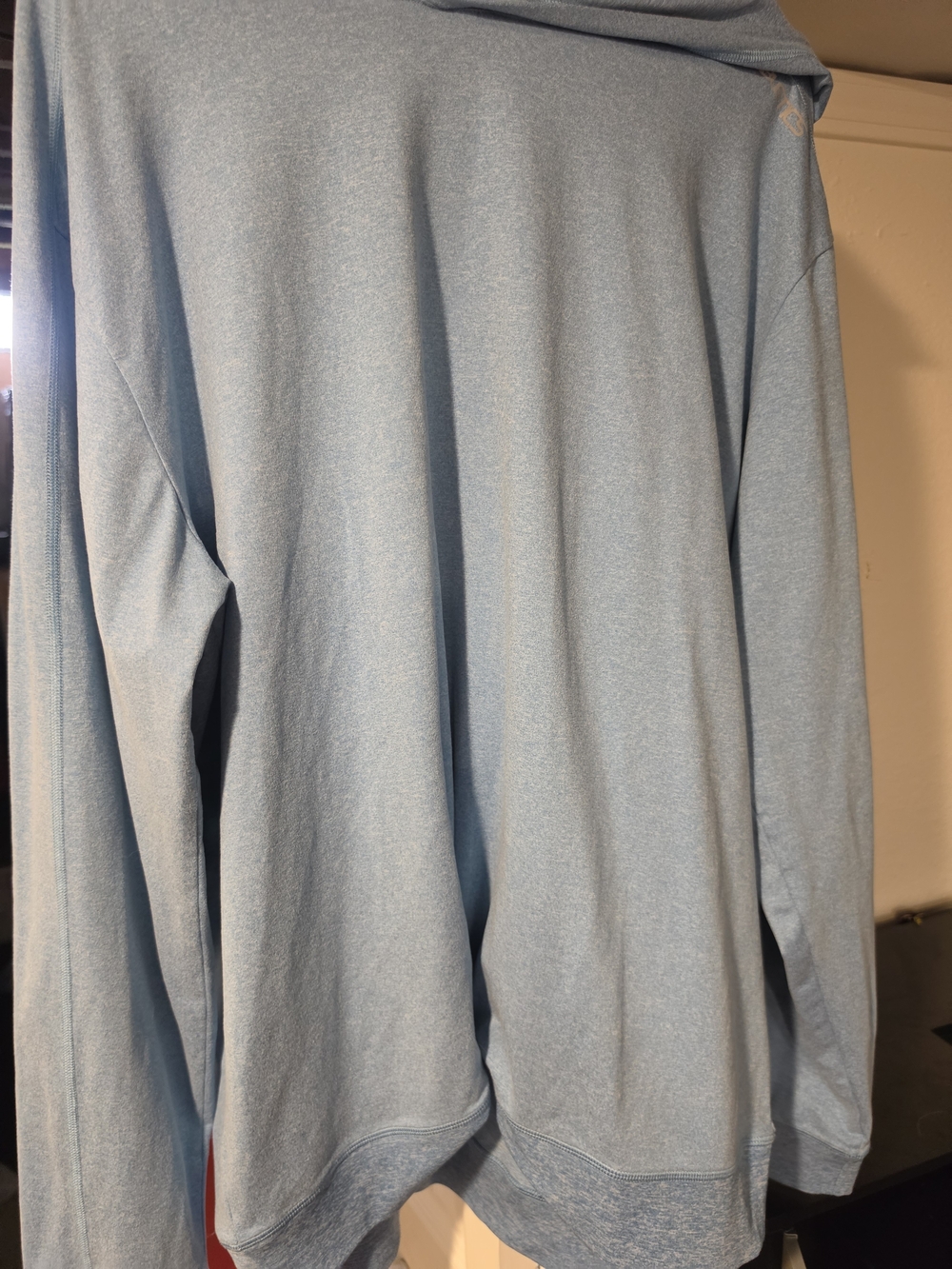 Fabletics Light Blue Pullover Hoodie XXL Men Long Sleeve Solid